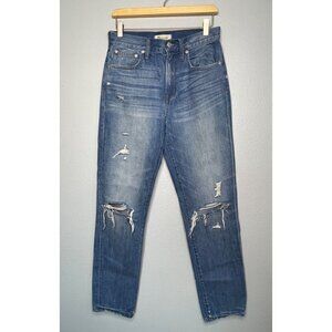 Madewell Womens The Perfect Vintage Blue Jean Distressed SZ 27 High Rise